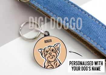 Yorkshire Terrier Outline ID Tag, 2 of 4