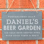 Personalised Beer Garden Large Slate Hanging Slate, thumbnail 3 of 4