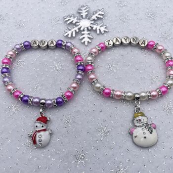 Personalised Christmas Xmas Charm Bracelet, 8 of 11