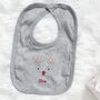 Personalised Reindeer Baby Bib, thumbnail 1 of 3