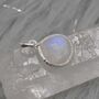 Moonstone 925 Silver Pendant: June Birthstone, thumbnail 6 of 8