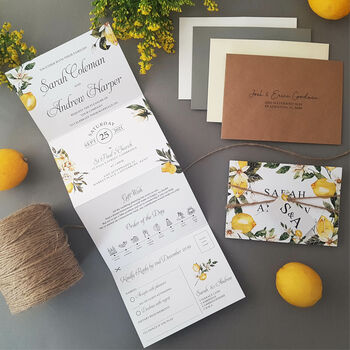 Lemon Wedding Invitations Sample, 2 of 6