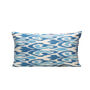 Edelweiss Snow Silk Suzani Cushion Double Sided Ikat, thumbnail 3 of 5