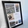 Personalised Photo Collage Print With Optional Custom Calendar / Date Wall Art A4 Frame Not Included, thumbnail 1 of 2