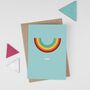 Rainbow Smile Retro Lockdown Card, thumbnail 3 of 5