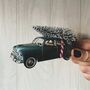 Chevrolet 1950 Blue Car With Christmas Tree, thumbnail 2 of 2