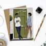 Welcome Home Black Couple Greetings Card, thumbnail 1 of 5