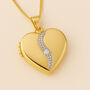 Personalised 9ct Gold Diamond Heart Locket, thumbnail 1 of 9