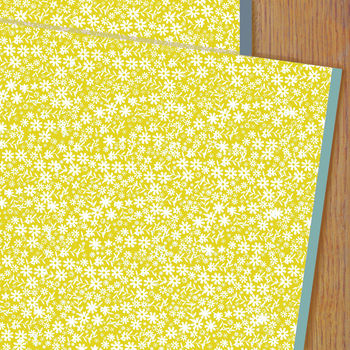 Ditzy Flower Wrapping Paper Two Sheets, 2 of 6