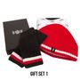 Luxury Cashmere Football Gift Sets In Red And White, thumbnail 1 of 3