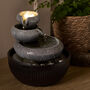 21cm Tabletop Pouring Bowls LED Fountain Water Feature Plug In For Indoor Use, thumbnail 5 of 5