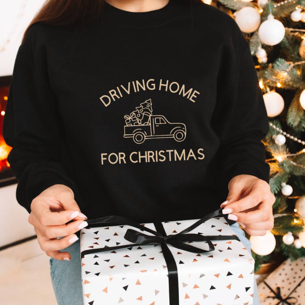 Driving Home For Christmas Xmas Jumper By Outside The Rain