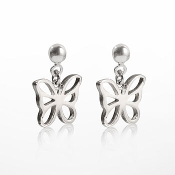 Butterfly Earrings Limited Edition In Sterling Silver, 2 of 4