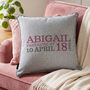 Personalised 18th Birthday Cushion, thumbnail 4 of 8