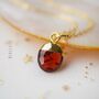 Garnet Birthstone Necklace, thumbnail 1 of 11