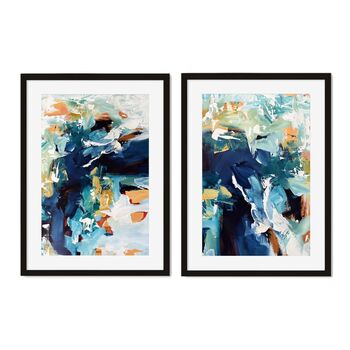 Abstract Wall Art Print Set From Original Painting, 8 of 12