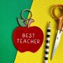 Personalised Thank You Teacher Apple Keyring, thumbnail 6 of 6