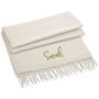 Classic Woven Scarf With Personalised Embroidered Name, thumbnail 5 of 12