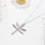 Dragonfly Sterling Silver Necklace, thumbnail 2 of 5