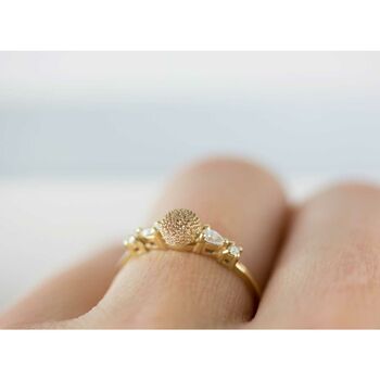 Dahlia And Diamonds Ring, 3 of 10
