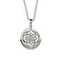 Sterling Silver Cw Motif Unisex Necklace, thumbnail 5 of 11