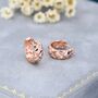 Chunky Huggie Hoop Earrings In Sterling Silver, thumbnail 7 of 12