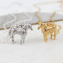 Gold Plated Or Silver Chinese Year Of Horse Necklace, thumbnail 1 of 4