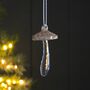 Gold Glass Mushroom Hanging Decoration, thumbnail 1 of 2