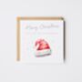 Personalised Family Christmas Card / Up To Five Santa Hats, thumbnail 2 of 5