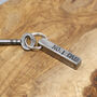 Fathers Day Personalised Hand Forged Keyring, thumbnail 6 of 10