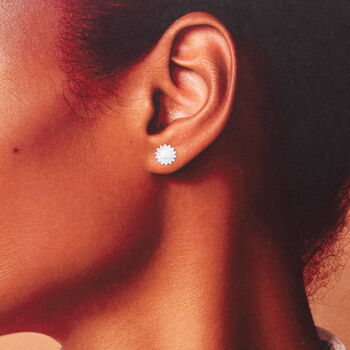21st Birthday Sterling Silver Daisy Earrings, 6 of 8
