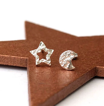 Pair Your Own Mini Star And Moon Earrings, 2 of 12