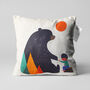 Abstract Bear And Child Cushion Cover With Multicolour, thumbnail 1 of 7