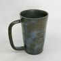 Handmade Ceramic Latte Cup Mug Blue Stoneware, thumbnail 5 of 10