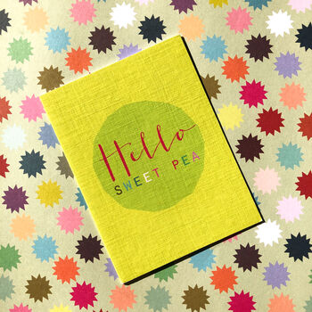 Mini Hello Sweet Pea Card, 4 of 4