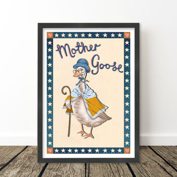 Mother Goose Vintage Nursery Print, 9 of 12
