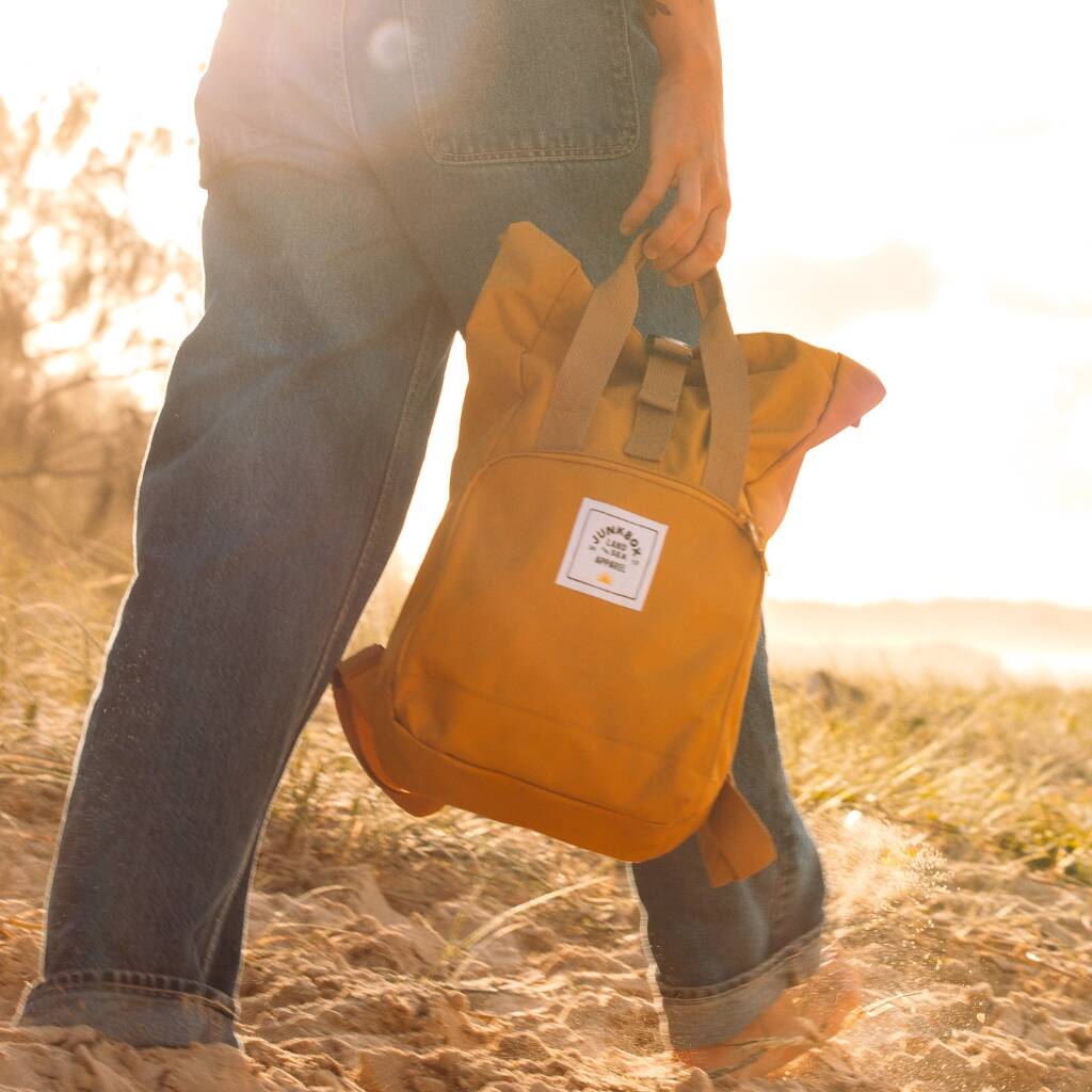 'The Mini' Recycled Roll Top Backpack, 1 of 11