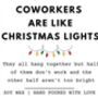 Christmas Secret Santa Office Candle Gift, Coworkers Are Like Christmas Lights, thumbnail 6 of 6