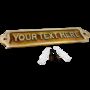 Personalised Vintage Solid Brass Bronze Door Name Plate Sign, thumbnail 2 of 10