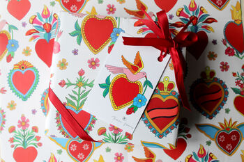 Heart Illustrated Wrapping Paper, 2 of 4