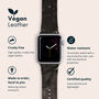 Black Marble Vegan Leather Apple Watch Band, thumbnail 2 of 7
