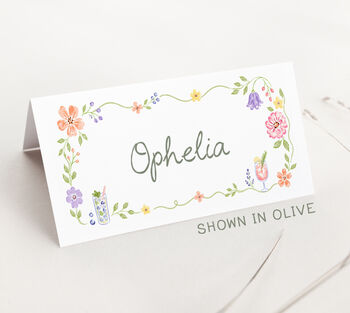 Whimsical Wildflower Wedding Place Cards, 2 of 6