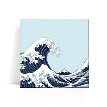 Blue Wave Magic Paint By Numbers Kit With Premium Canvas And Easel, 2 of 3
