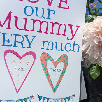Personalised Mummy's Heart Big Card, 8 of 8