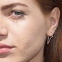 Rose/ Gold Plated Sterling Silver Star Stud Earrings, thumbnail 2 of 7