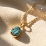 Statement Turquoise December Birthstone Rope Necklace, thumbnail 1 of 3
