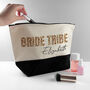 Personalised Bride Tribe Animal Print Makeup Bag, thumbnail 6 of 9