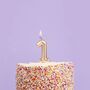Gold Number One Birthday Candle, thumbnail 1 of 2