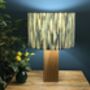 Marine Blue Abstract Drum Lampshade, thumbnail 6 of 12