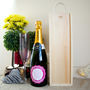 Luxury Champagne With Personalised Pink Birthday Label, thumbnail 2 of 5